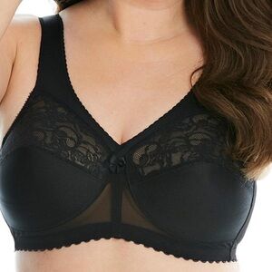 Glamorise Black Classic Non Wired Bra Women’s Size 52DD
